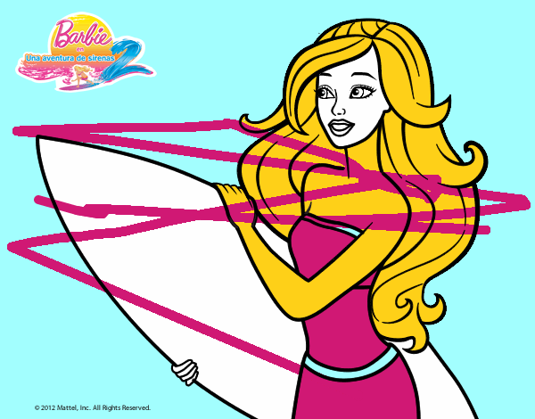 Barbie va a surfear