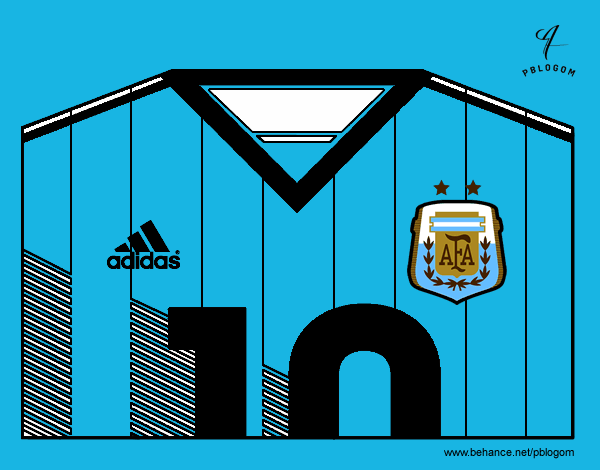 Camiseta del mundial de fútbol 2014 de Argentina