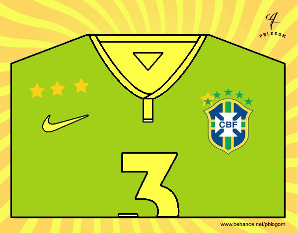 Camiseta del mundial de fútbol 2014 de Brasil