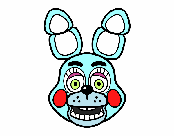 Cara de Toy Bonnie de Five Nights at Freddy's