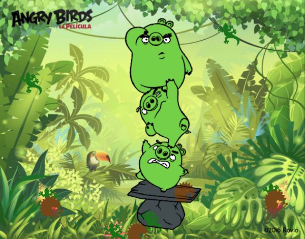 Cerdos verdes de Angry Birds