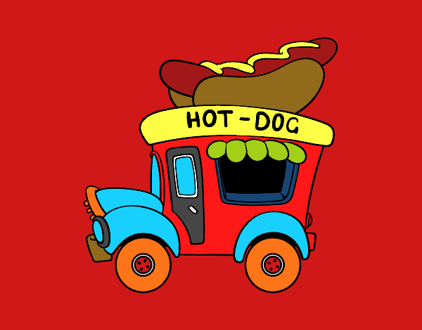 Food truck de perritos calientes