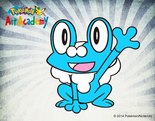 Froakie saludando