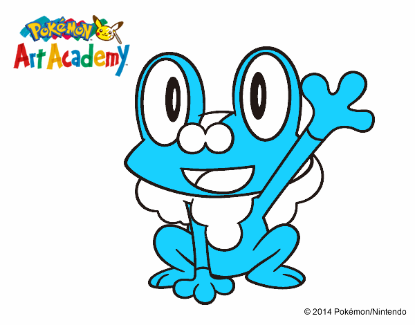 Froakie saludando