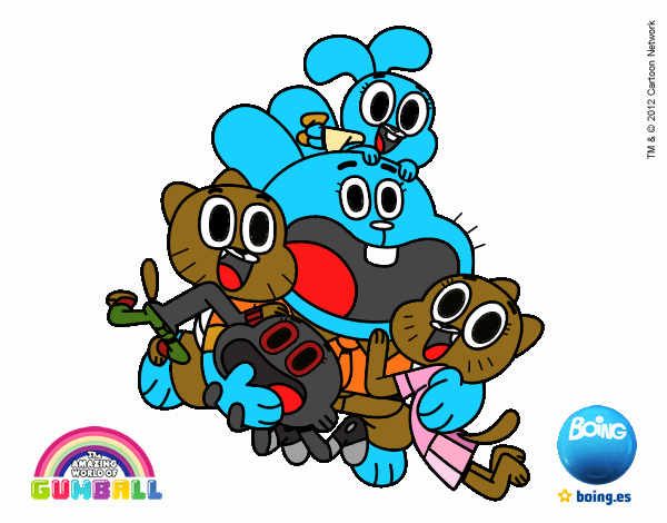 Gumball y amigos contentos