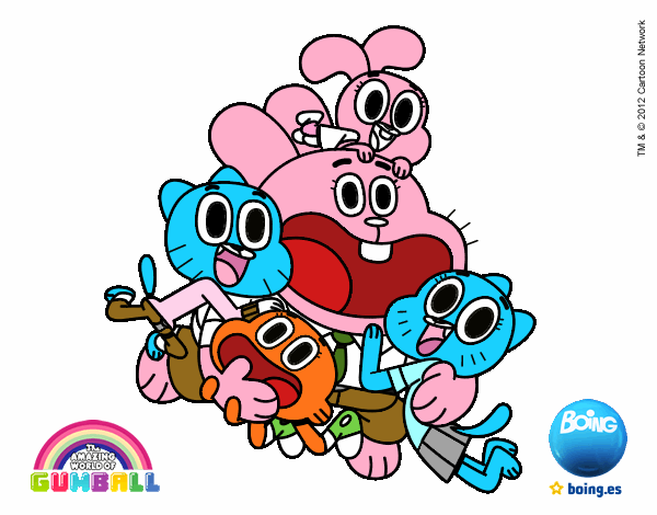 Gumball y amigos contentos