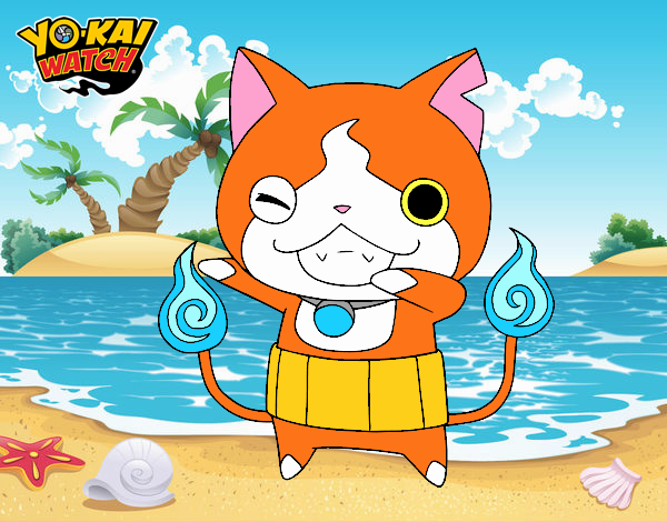 Jibanyan guiñando el ojo