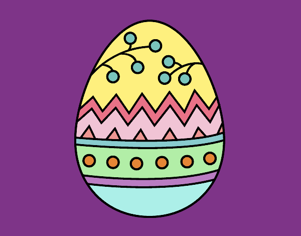Dibujo Un huevo de Pascua pintado por chabela21