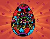 Dibujo Un huevo de Pascua floral pintado por boomboom
