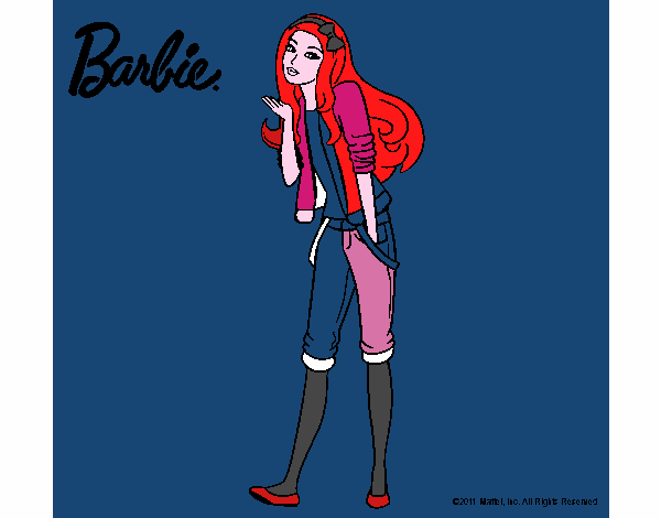 Barbie con look casual