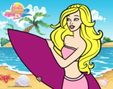 Barbie va a surfear