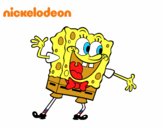 Bob Esponja saludando