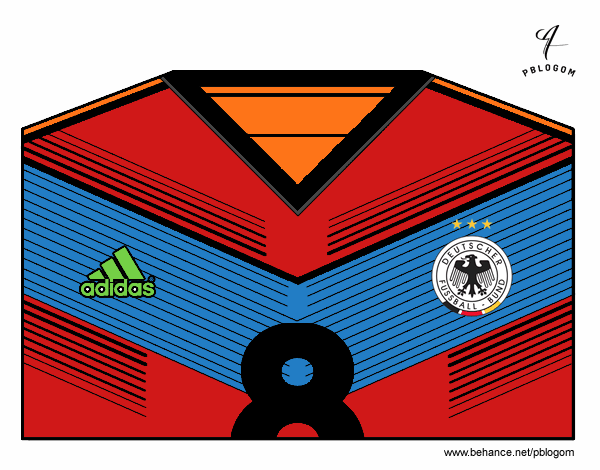 Camiseta del mundial de fútbol 2014 de Alemania