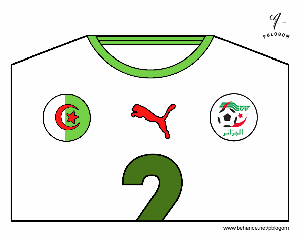 Camiseta del mundial de fútbol 2014 de Argelia