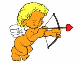 Cupido apuntando con la flecha