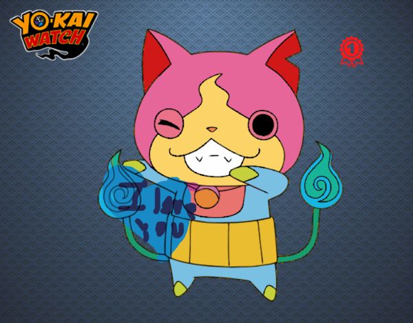 Jibanyan guiñando el ojo