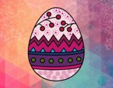 Dibujo Un huevo de Pascua pintado por madison