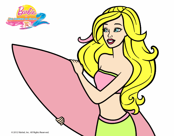 Barbie va a surfear