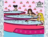 Barbie y sus amigas en el jacuzzi