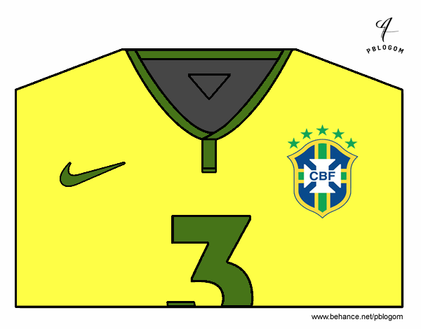 Camiseta del mundial de fútbol 2014 de Brasil