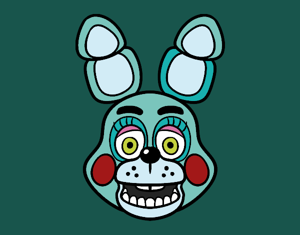 Cara de Toy Bonnie de Five Nights at Freddy's