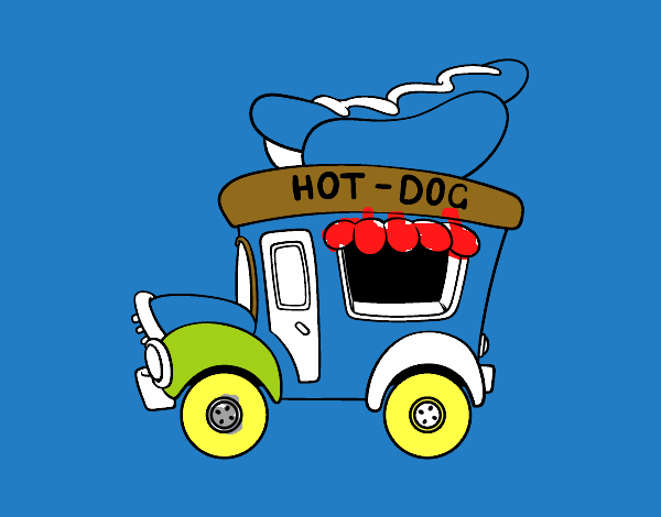 Food truck de perritos calientes