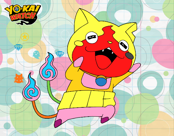 Jibanyan super feliz