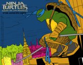 Dibujo Leonardo de Ninja Turtles pintado por camilito12