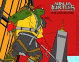 Dibujo Raphael de Ninja Turtles pintado por camilito12