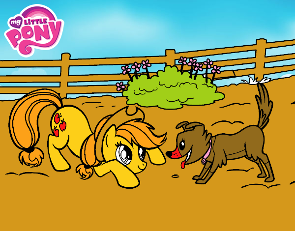 Applejack y Winona