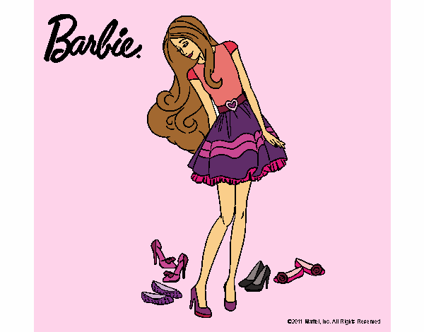 Barbie y su colección de zapatos