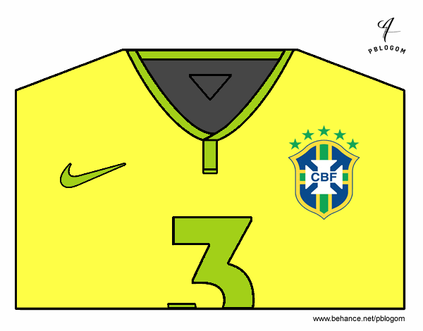 Camiseta del mundial de fútbol 2014 de Brasil