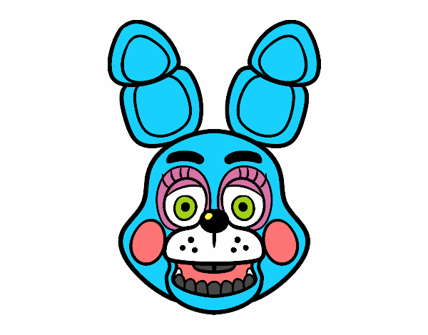 Cara de Toy Bonnie de Five Nights at Freddy's