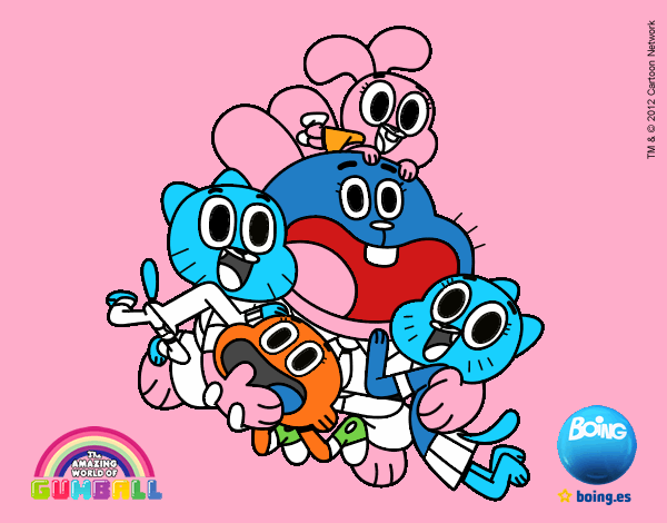 Gumball y amigos contentos