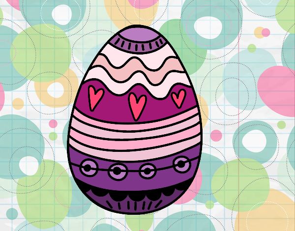 Dibujo Huevo de Pascua para decorar pintado por Yyosoyy