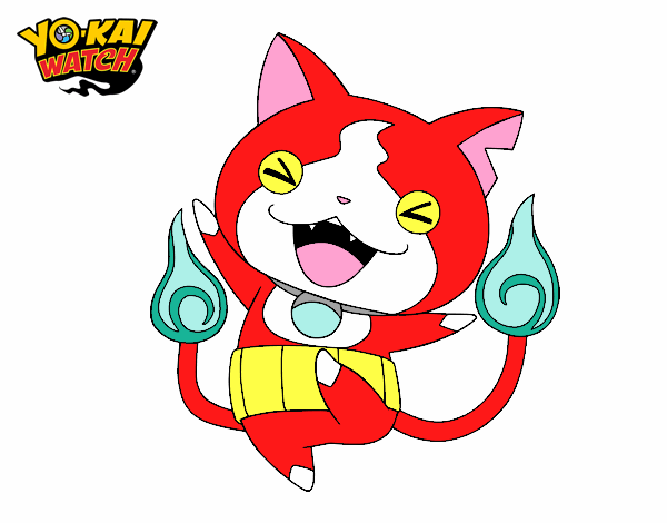 Jibanyan feliz