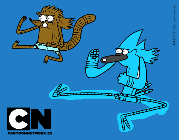 Mordecai y Rigby karatekas