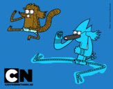 Mordecai y Rigby karatekas