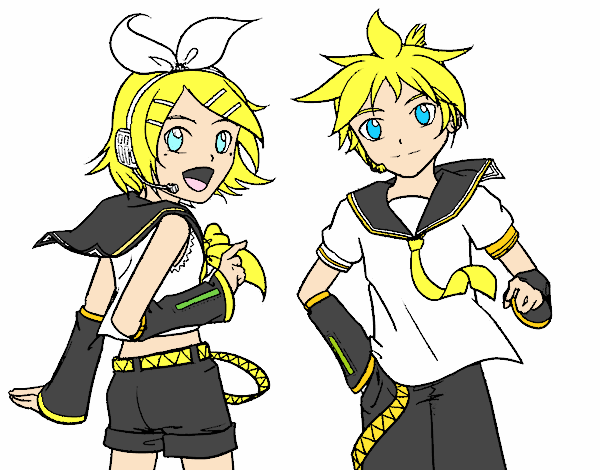 Rin y Len Kagamine Vocaloid