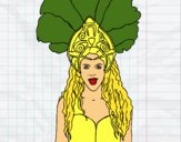 Dibujo Shakira - Waka Waka pintado por gaelna