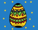 Un huevo de pascua decorado