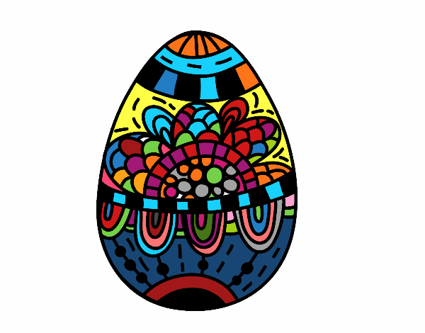 Un huevo de Pascua floral