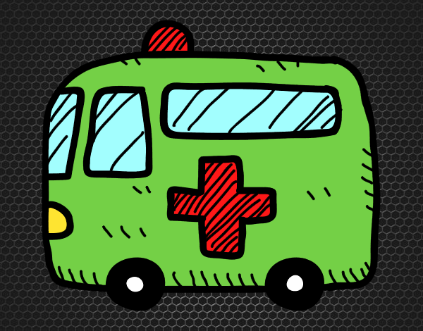 Dibujo de Ambulancia cruz roja pintado por en  el día 16-04-17 a  las 19:06:39. Imprime, pinta o colorea tus propios dibujos!
