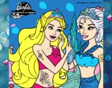 Barbie se despiede de la reina sirena