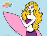 Barbie va a surfear