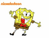 Bob Esponja saludando