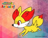 Fennekin corriendo