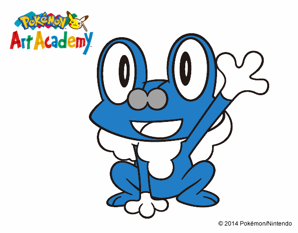 Froakie saludando