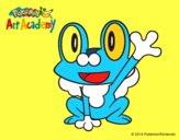 Froakie saludando