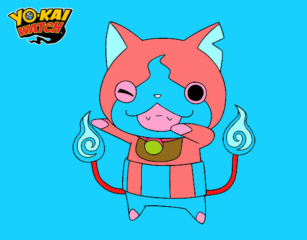 Jibanyan guiñando el ojo